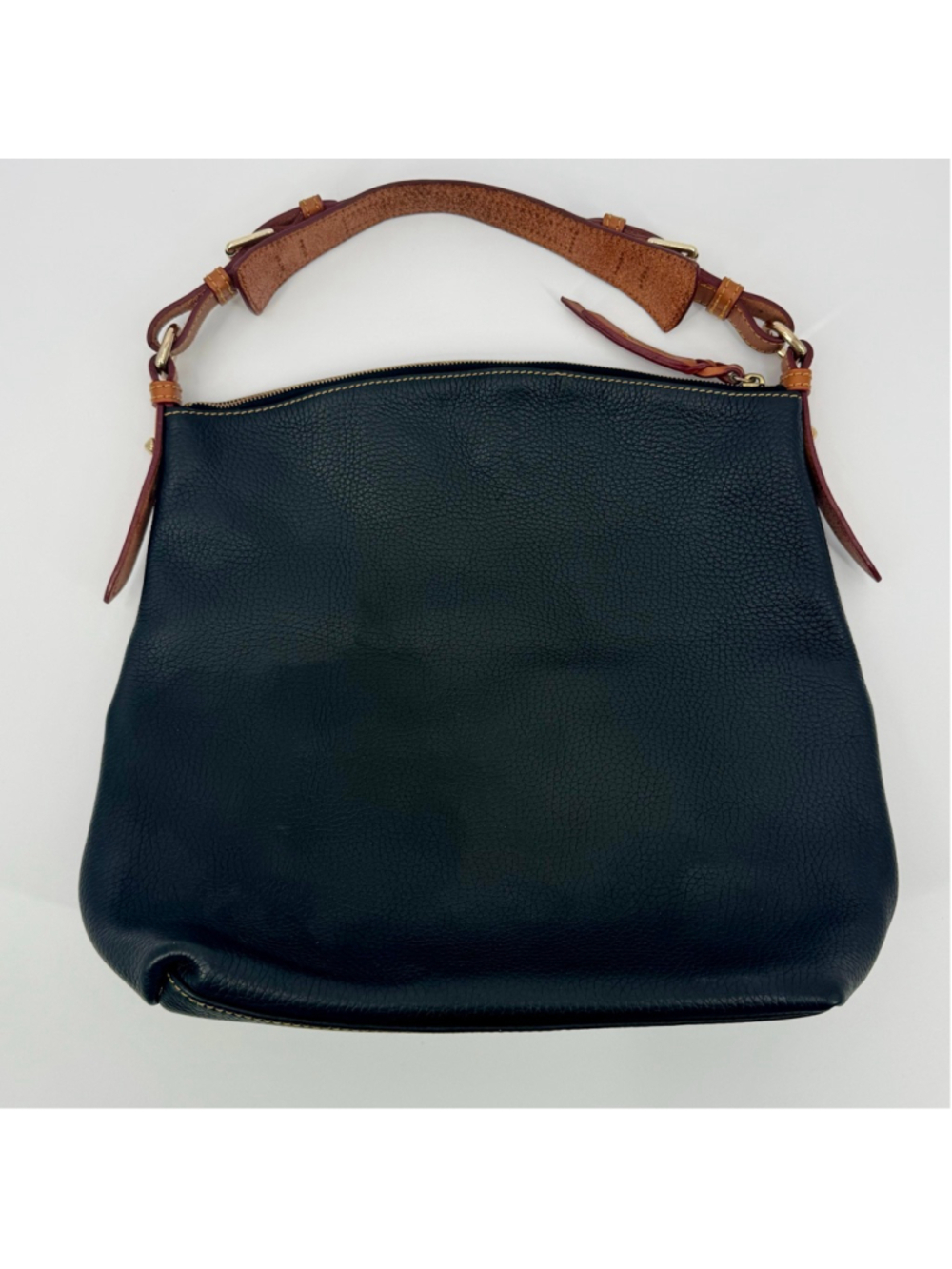Dooney & Bourke Dillen Pocket Sac Shoulder Bag Black British Tan - Picture 3 of 11